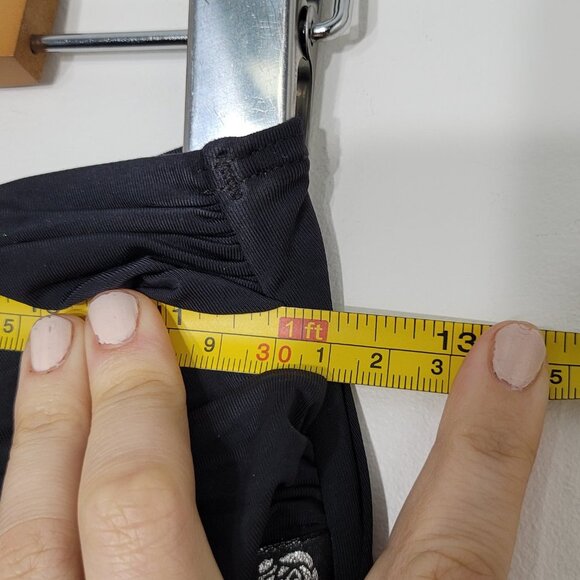 La Vie En Rose Aqua Black Strapless Cover Up Dress One Piece Padded Size Small - Picture 6 of 8